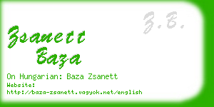 zsanett baza business card